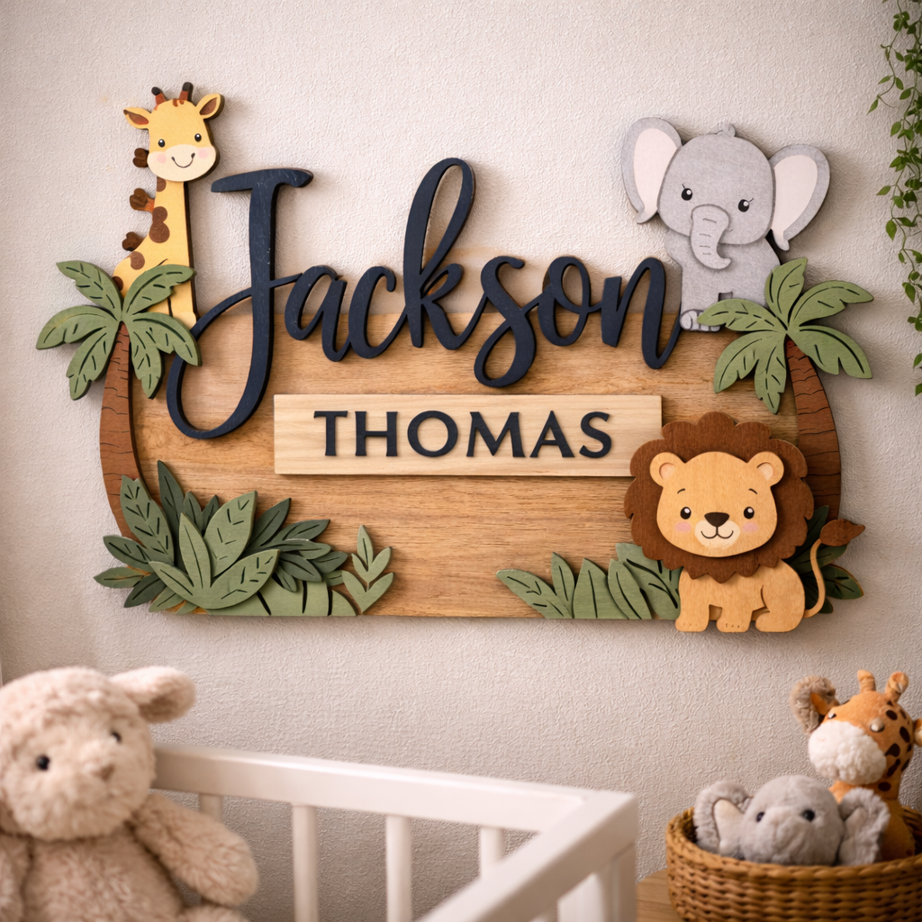 Custom Kids Wall Name Sign