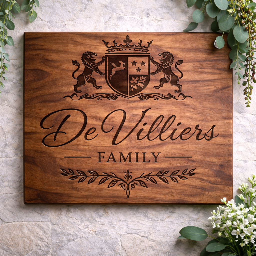 Custom Family Name Sign