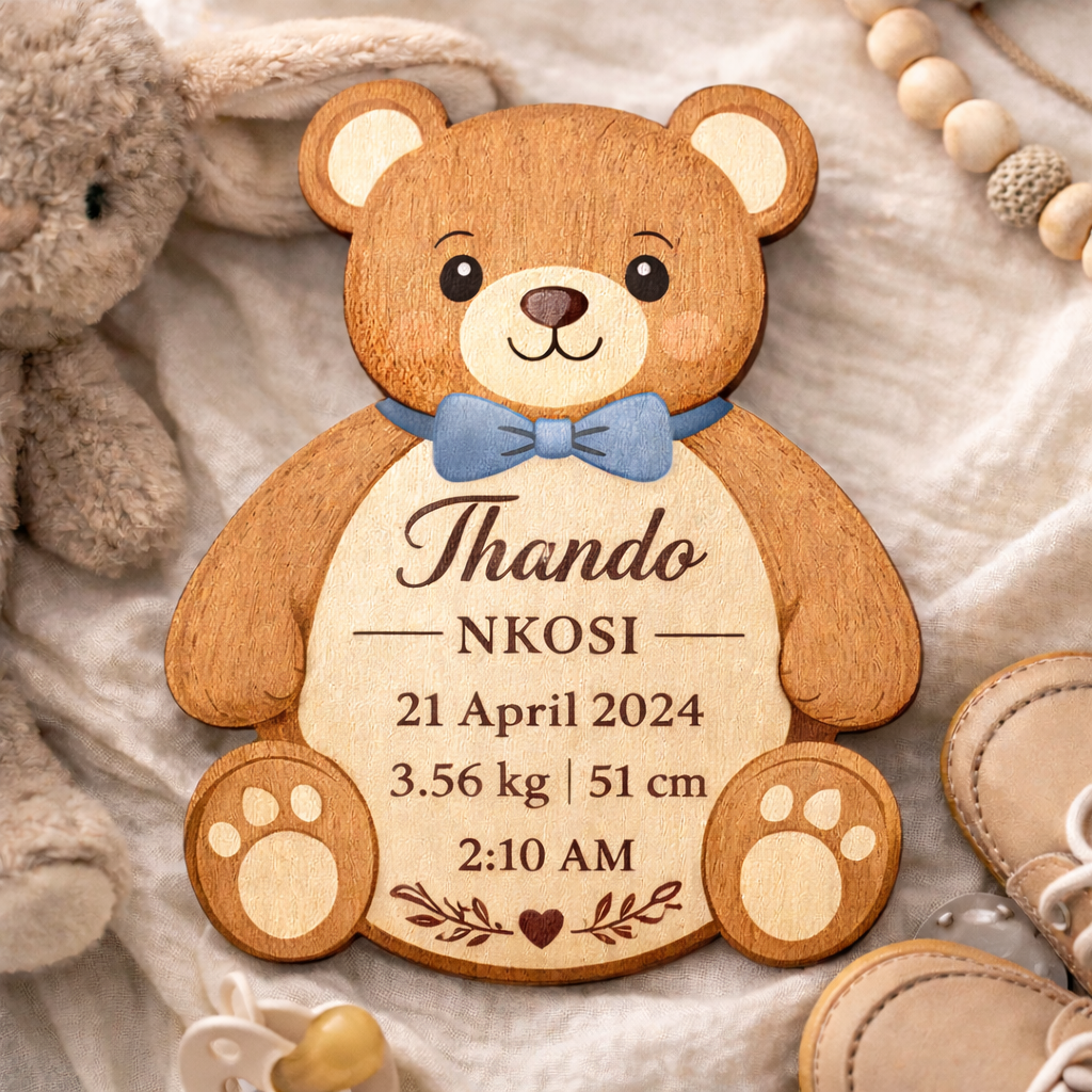 Engraved Baby Name Teddy
