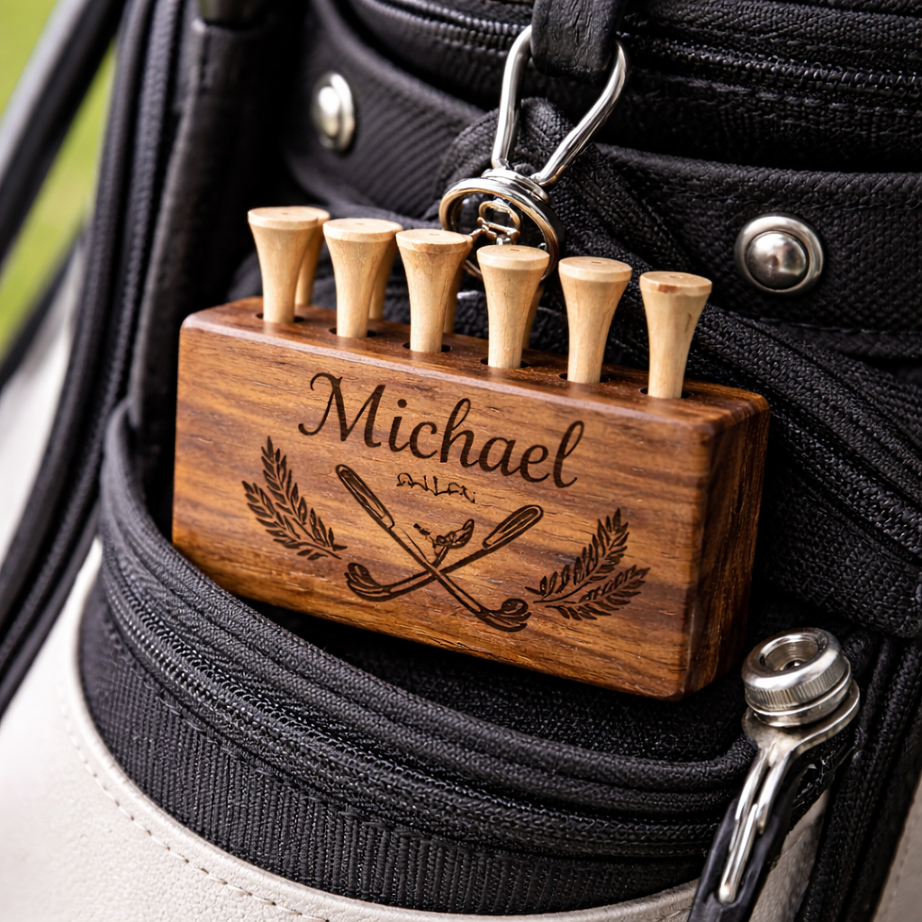 Engraved Golf Tee Holder