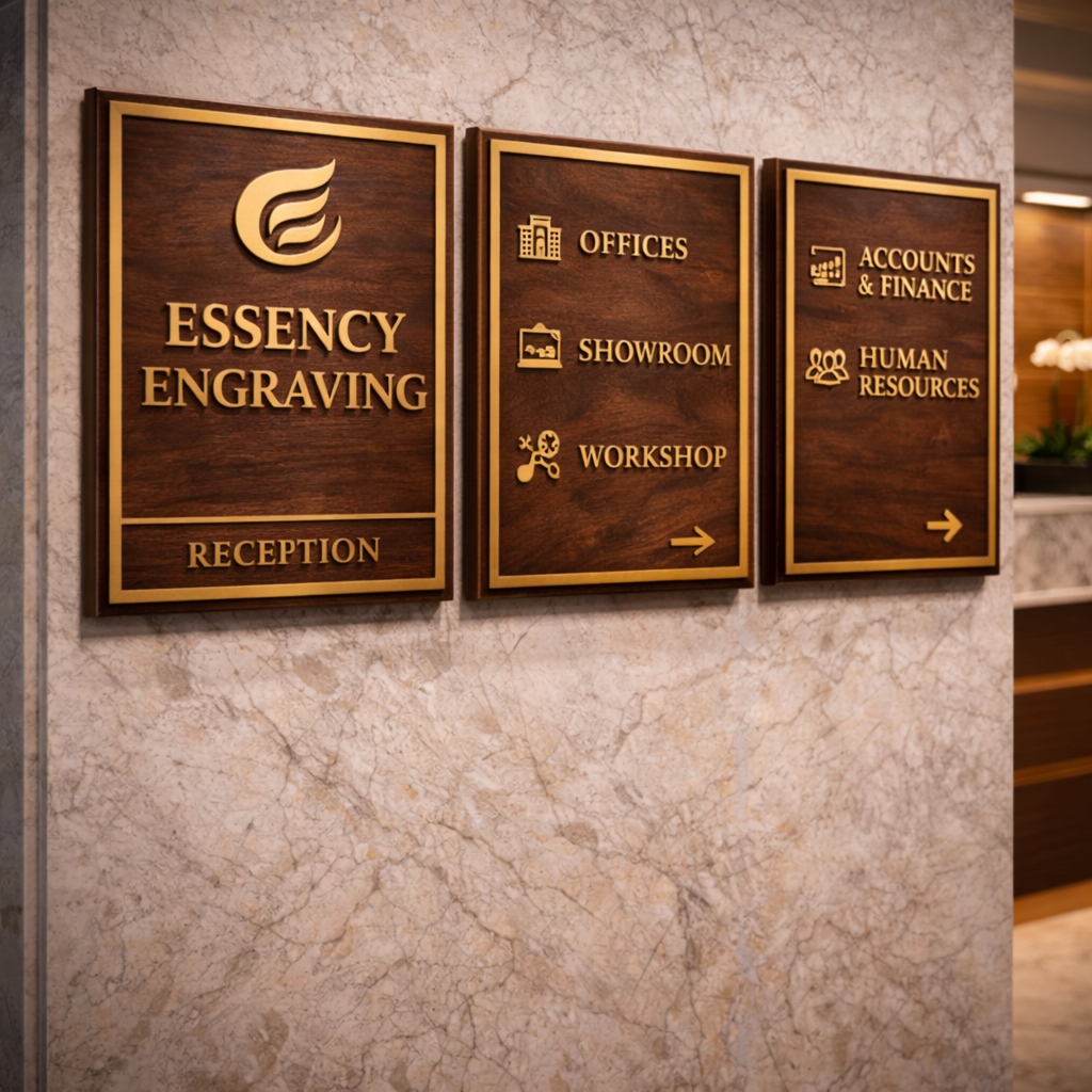 Custom Reception Wayfinding Panels