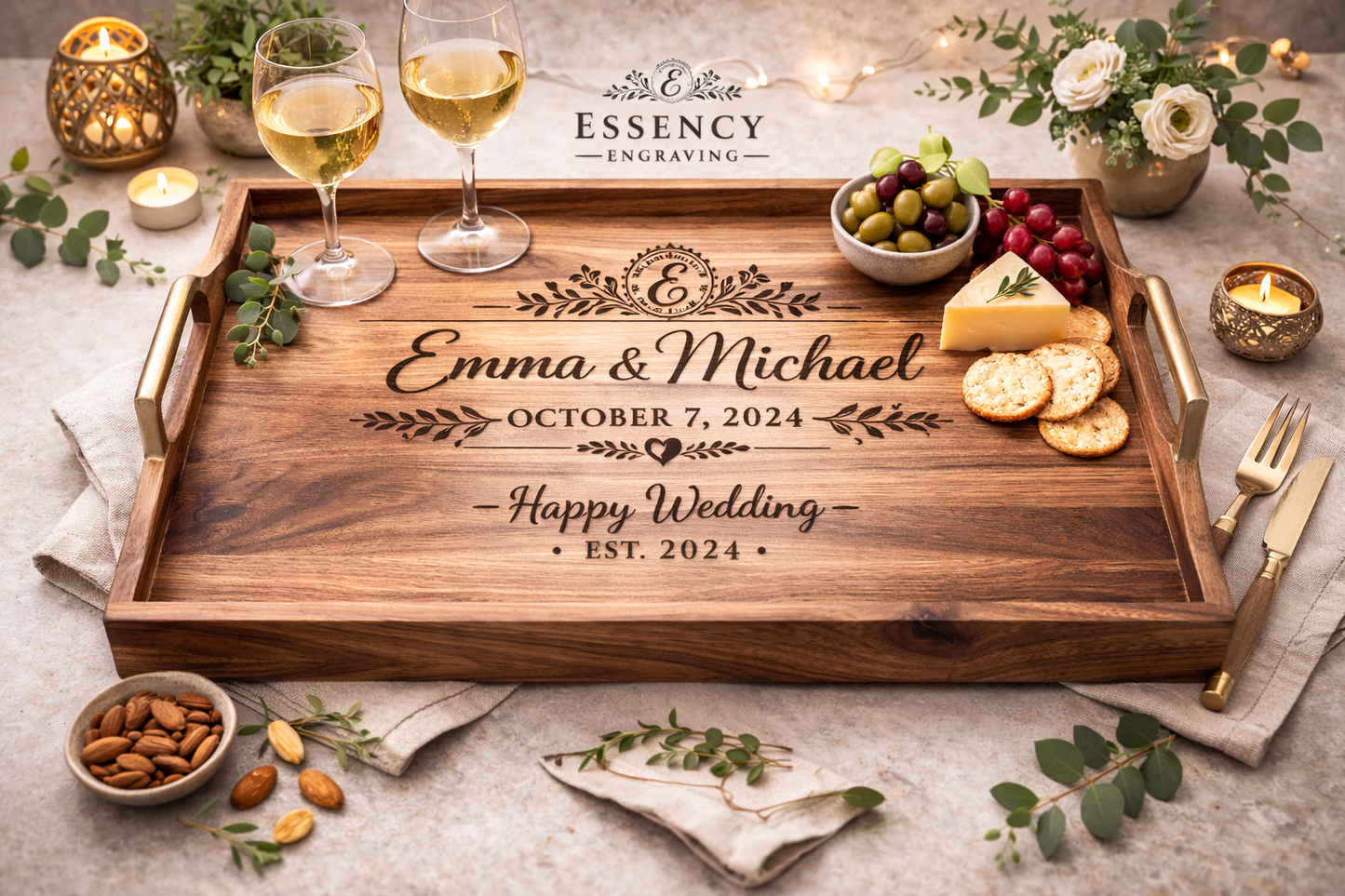 Engraved Serving Tray