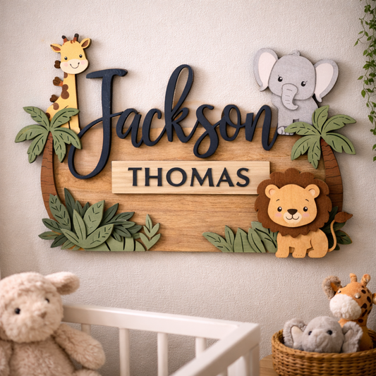 Custom Kids Wall Name Sign