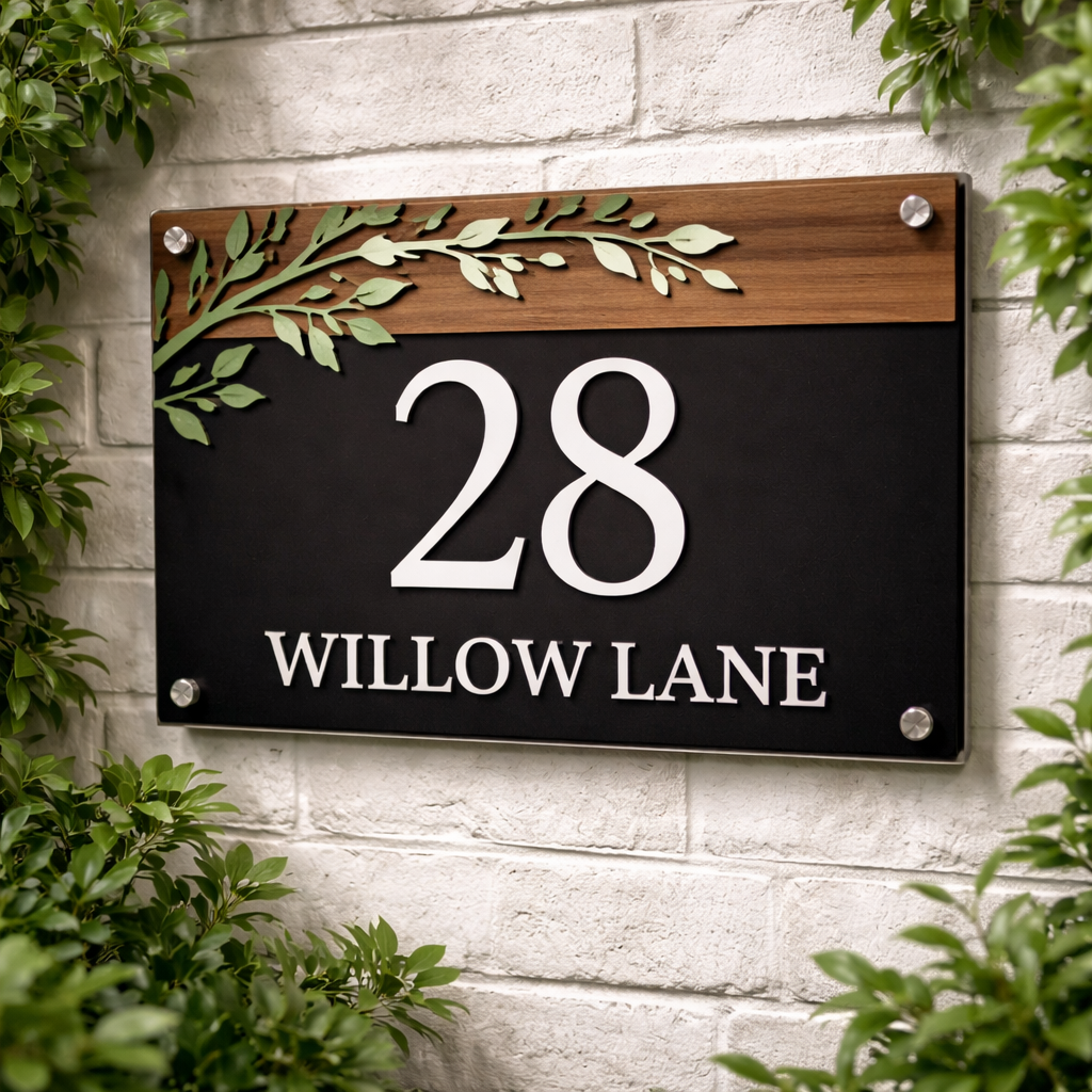 Custom House Number Plaque