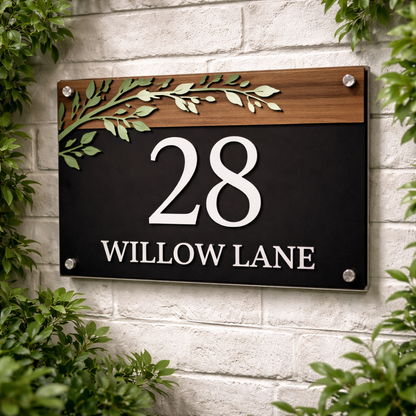 Custom House Number Plaque