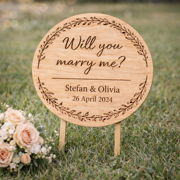 Engraved Proposal Plaque