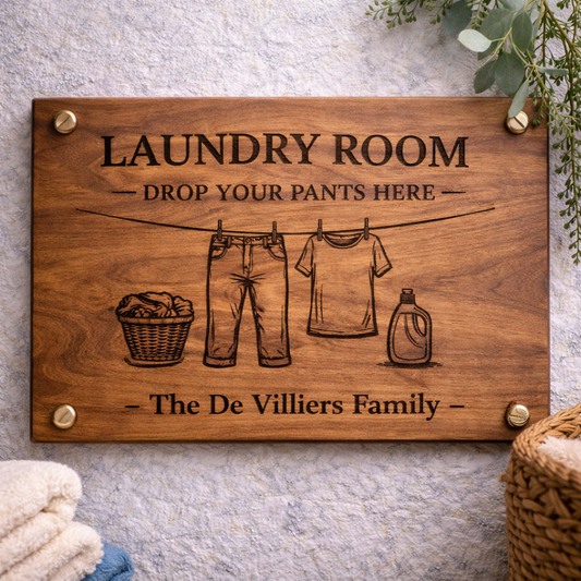 Custom Laundry Room Sign