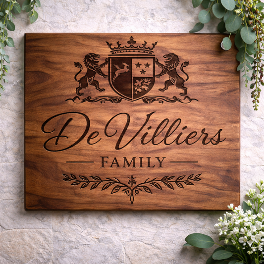 Custom Family Name Sign