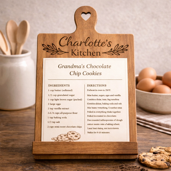 Custom Recipe Display Stand