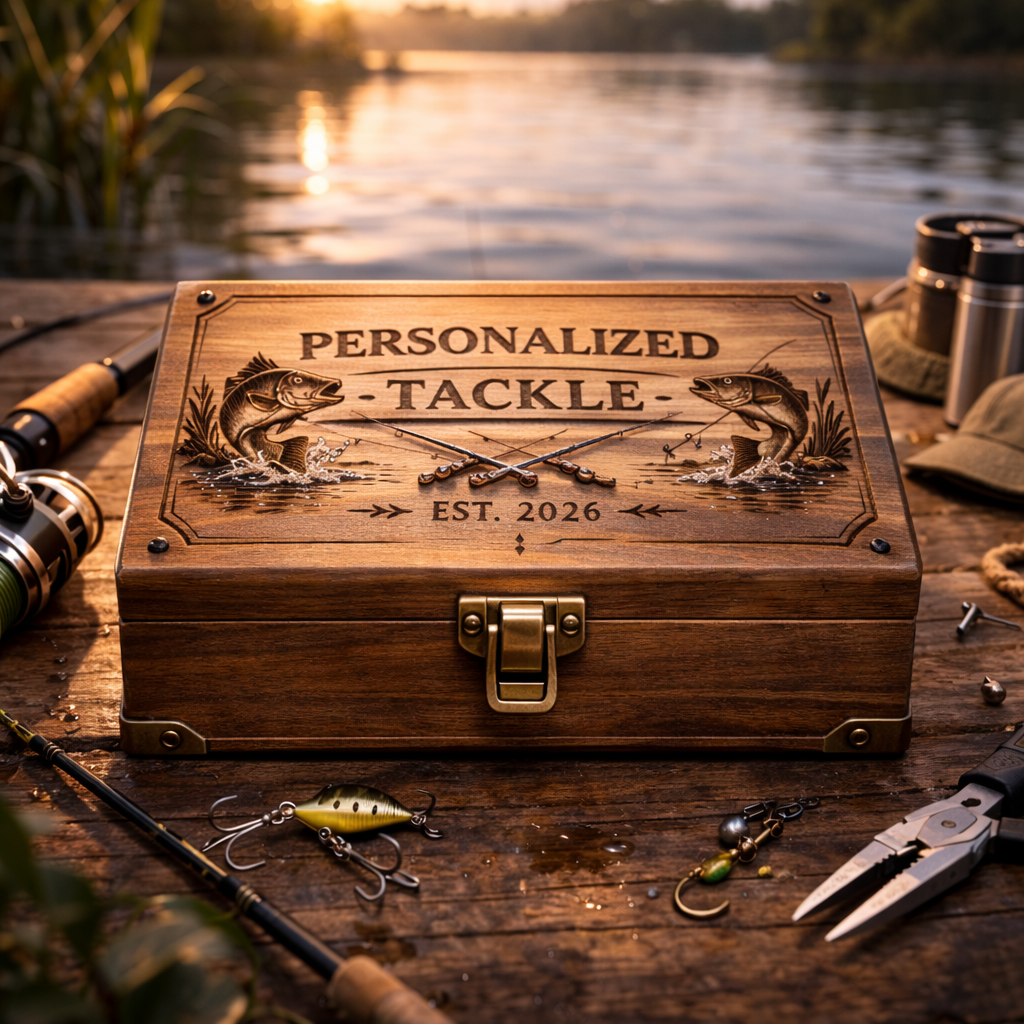 Engraved Fishing Lure Box
