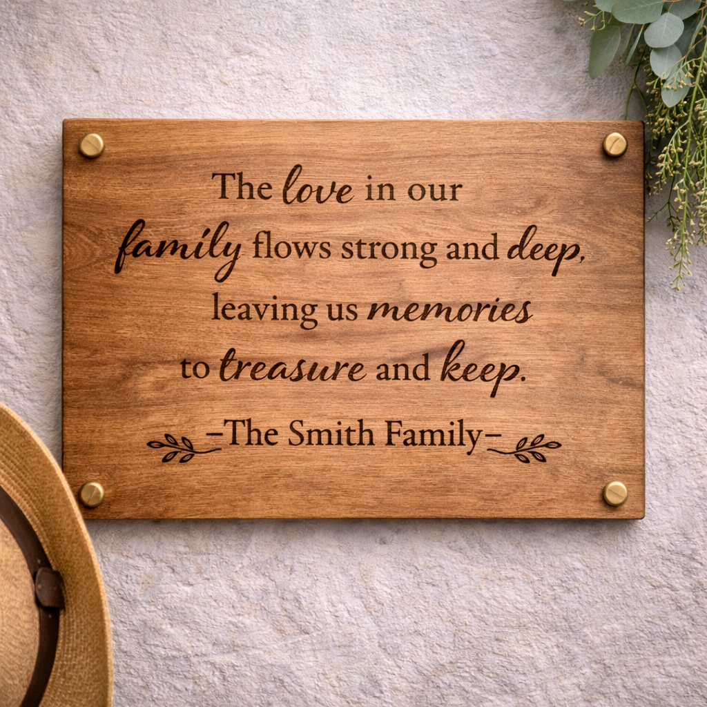 Personalised Wall Quote Panel