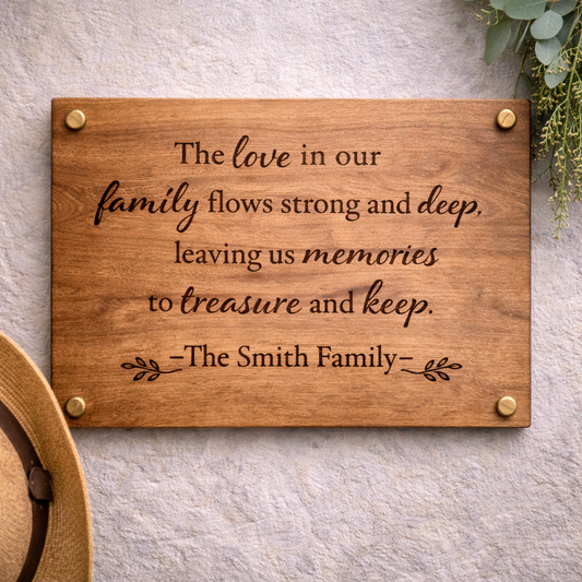 Personalised Wall Quote Panel
