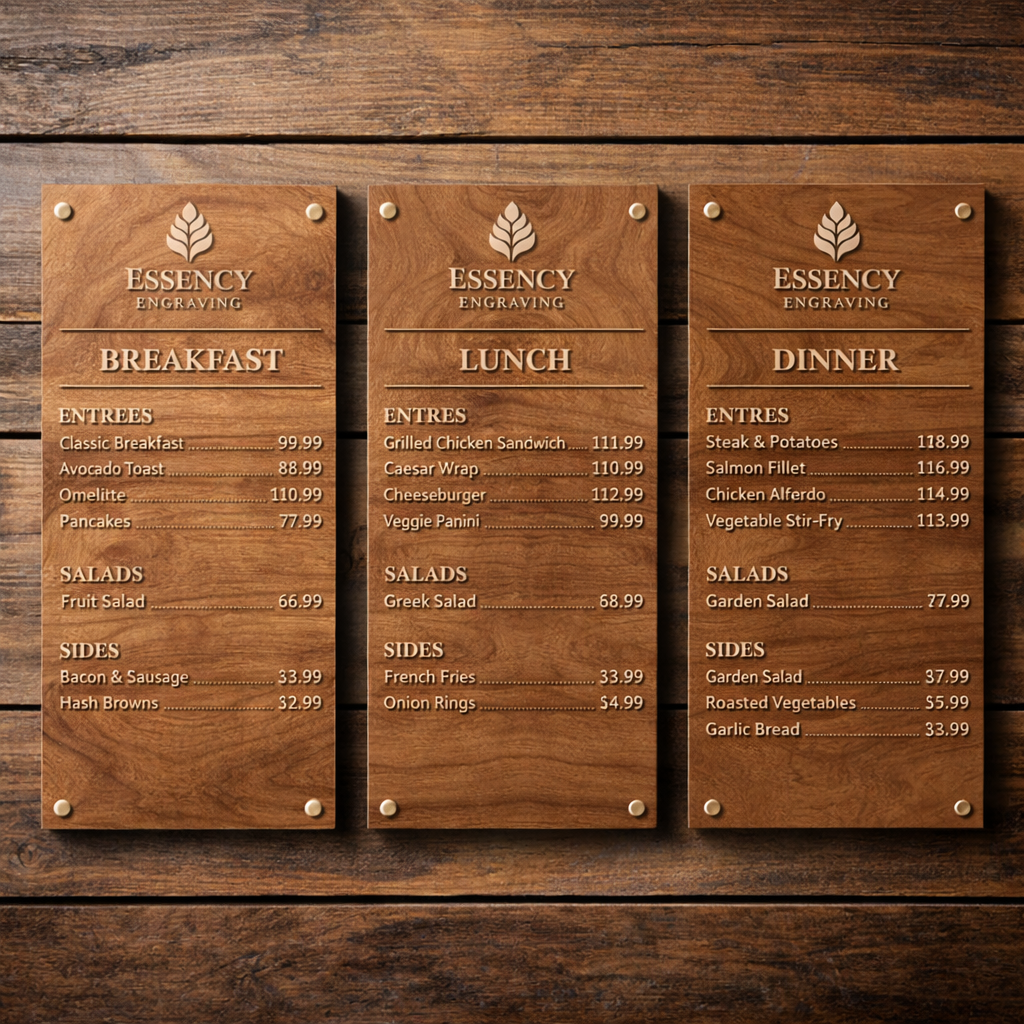 Restaurant Menu Boards
