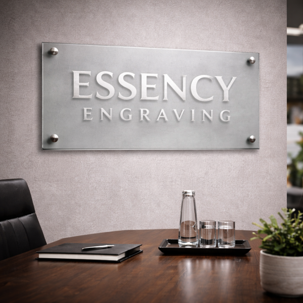 Glass Frosted Logo Panels