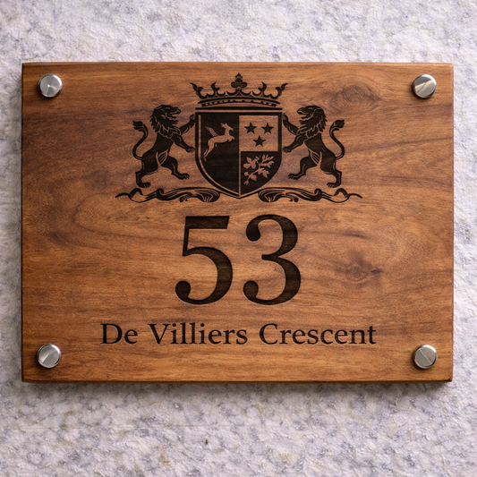 Custom House Number Plaque