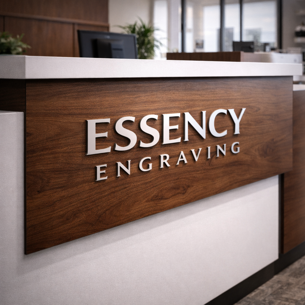 Reception Counter Signage