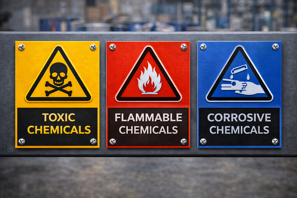 Chemical Storage Warning Signs
