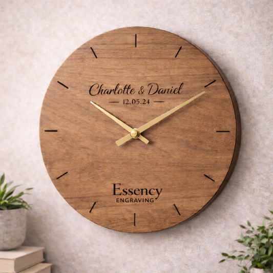Personalised Wooden Clock