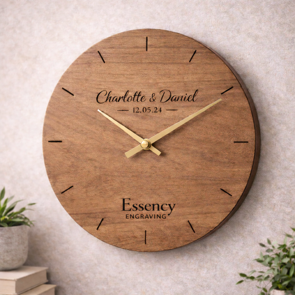 Personalised Wooden Clock