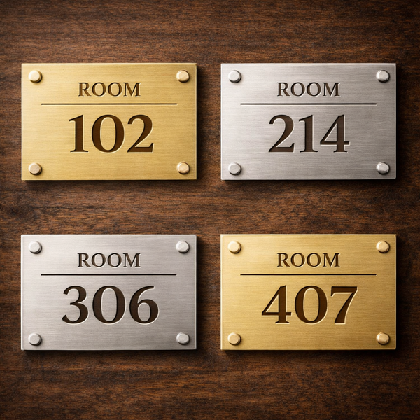 Room Number Plates