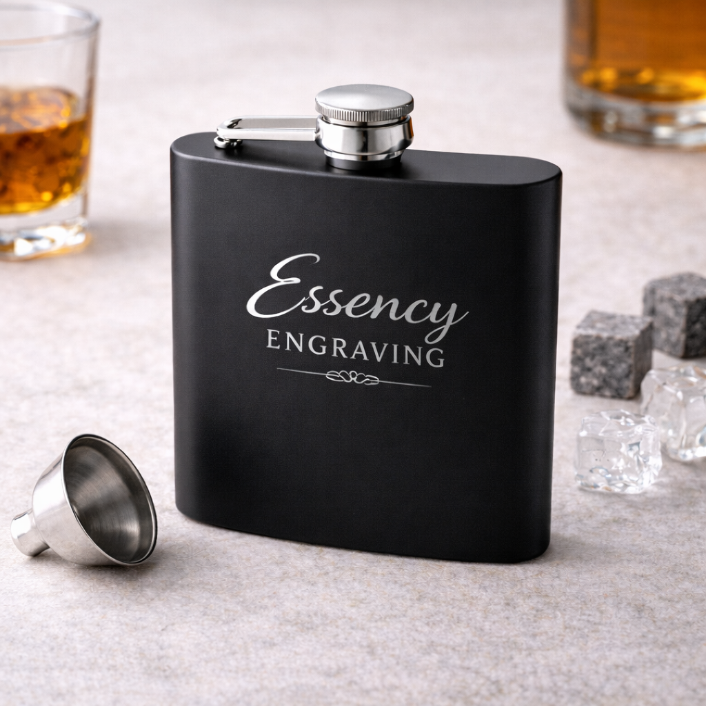 Engraved Hip Flask