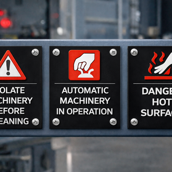 Machinery Warning Plates