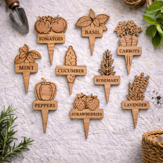 Engraved Plant Marker Set