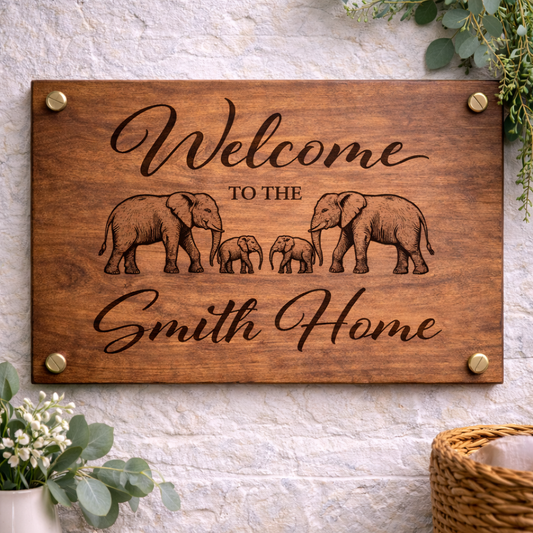 Personalised Welcome Board