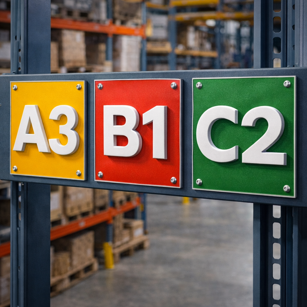 Factory Floor Numbering Panels