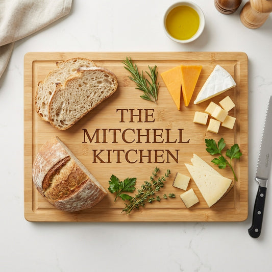 Personalised Bamboo Cutting Board - Rectangular