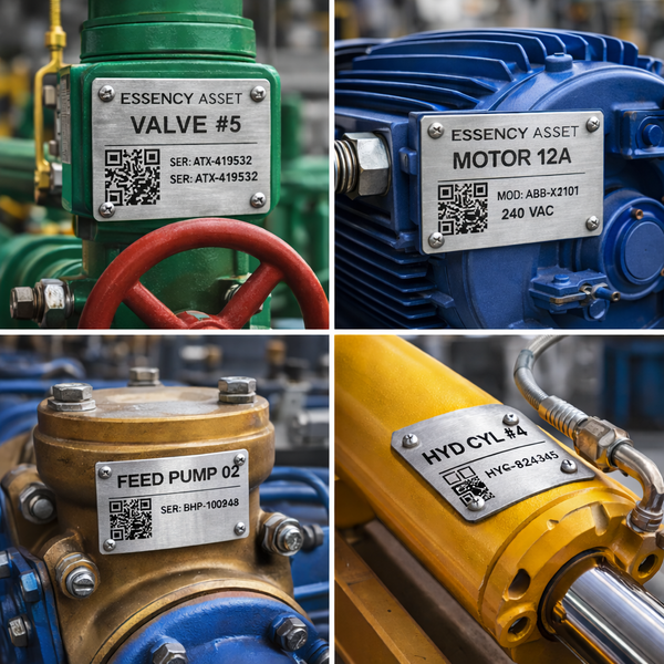 QR Asset Tracking Plates