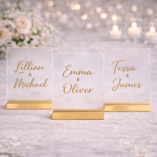 Custom Acrylic Table Names