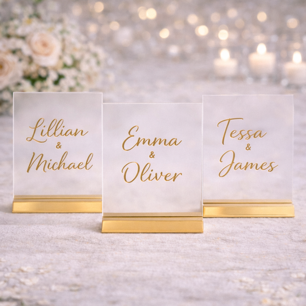 Custom Acrylic Table Names