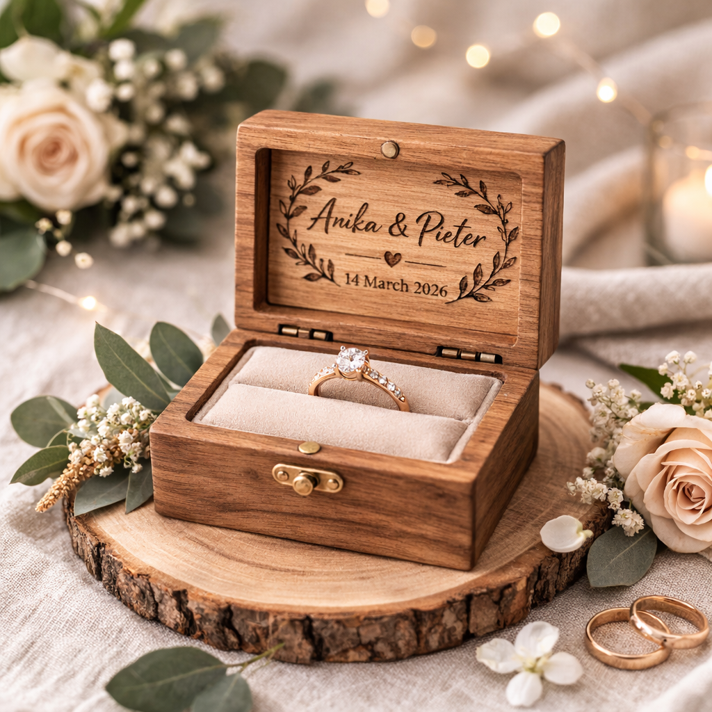 Engraved Ring Box