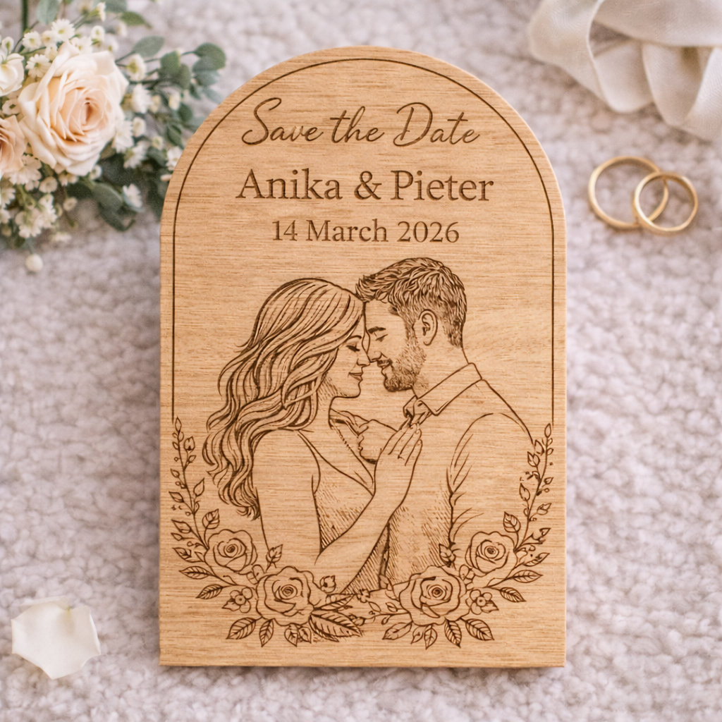 Personalised Save The Date Plaque
